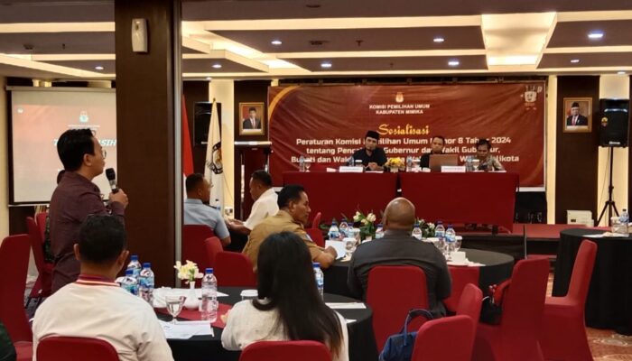 Dihadiri berbagai Pihak, KPU Mimika Sosialisasi PKPU tahun 2024