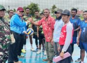 Meriahkan HUT RI ke – 80, Kampung Nawaripi Gelar Pertandingan Volly Ball