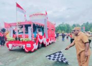 46 Regu Ikut Karnaval Kendaraan Hias Nuansa Budaya di Mimika