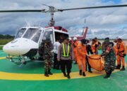 Berhasil Dievakuasi, Empat Jasad Korban Jatuhnya Heli PK-IWS Dibawa ke Rumah Sakit