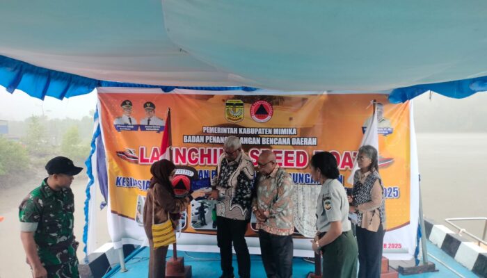 Pelayanan Tanggap Darurat, Bupati Mimika Launching Penggunaan Speed Boat Tambelo 01