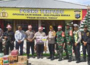 Kapolres Mimika Tinjau Pos Pengamanan Nataru