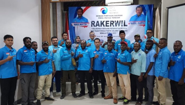 Rakerwil DPW Partai Gelora Papua Tengah Menuju 2029, Mesin Partai di Tingkat DPC Sudah Harus Bekerja Keras