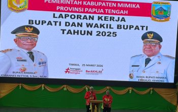 Satu Tahun Kepemimpinan Bupati dan Wakil Bupati Mimika, Joel Paparkan Hasil Program Prioritas Bidang Pendidikan Sampai Infrastruktur