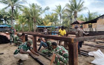 Satgas TMMD Kodim 1710/Mimika Kejar Target Penyelesaian Pembangunan Rumah