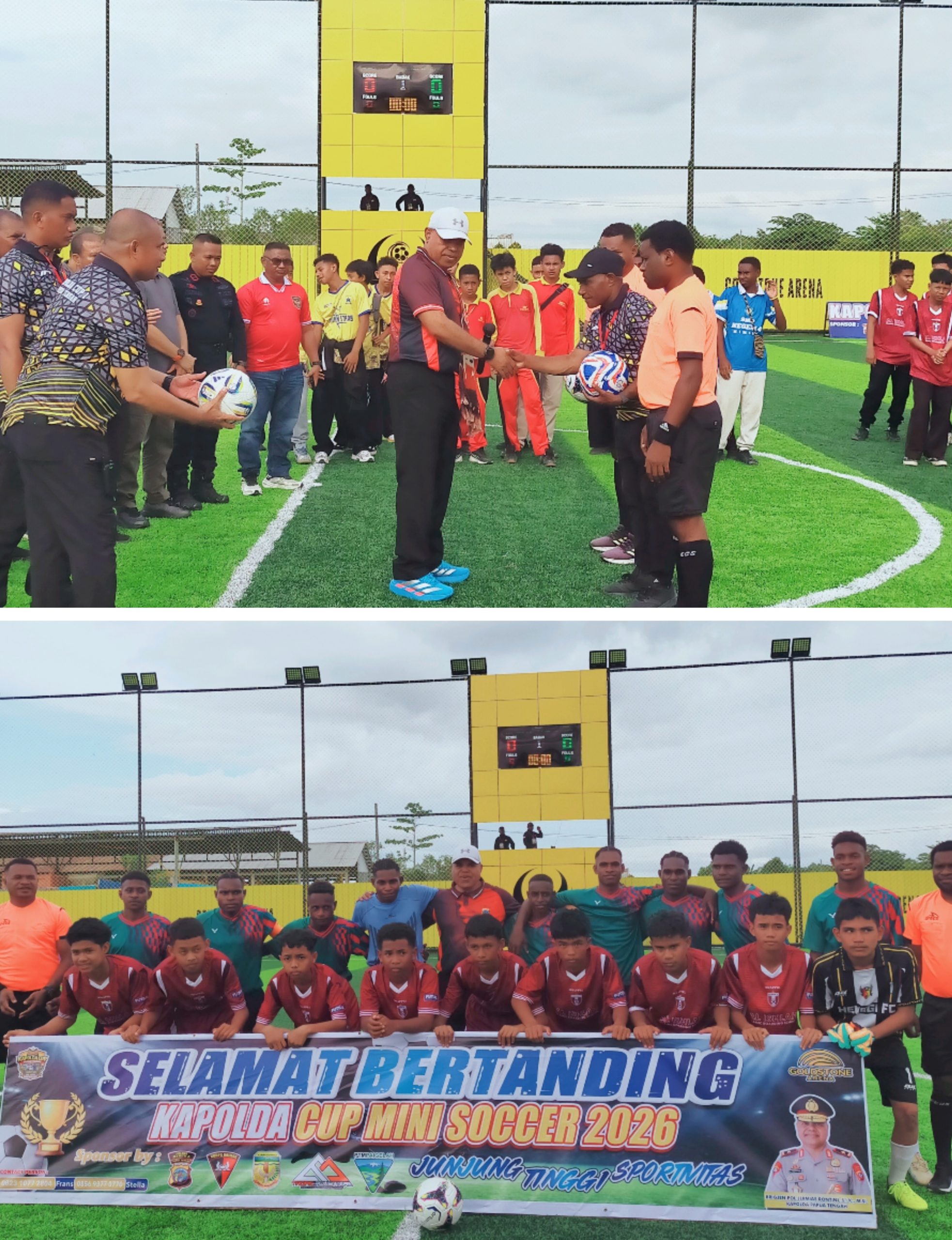 Kapolda Papua Tengah Buka Turnamen Mini Soccer Kapolda Cup 2026 Tingkat Pelajar SMP di Timika