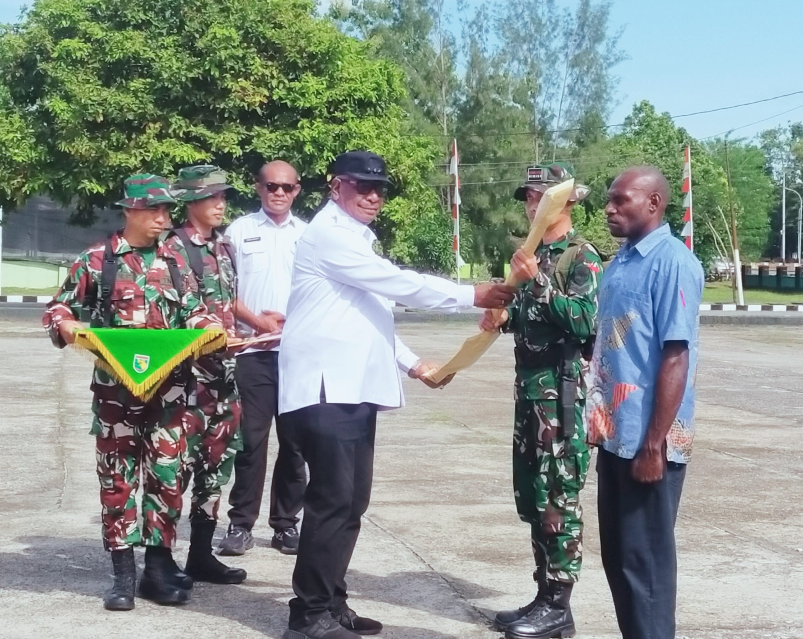 Kodim 1701/Mimika Laksanakan TMMD ke-128 di Kampung Kekwa