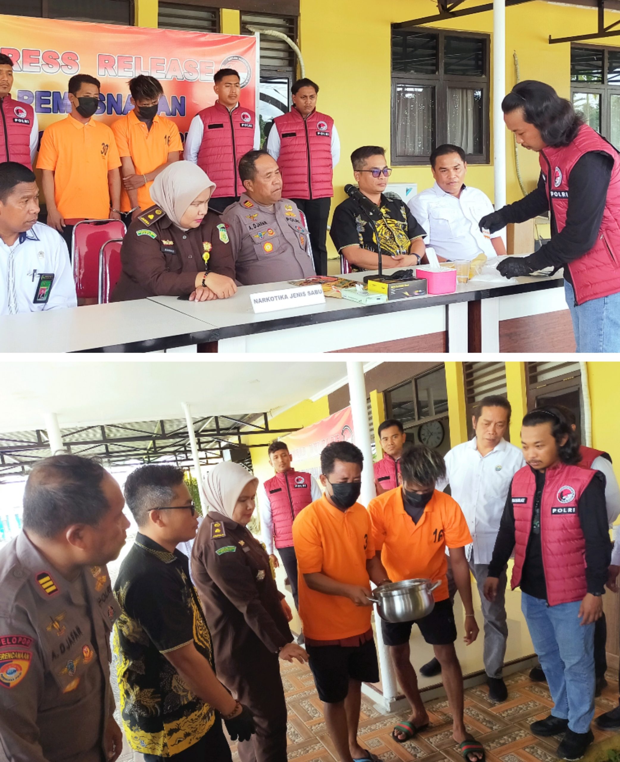 Polres Mimika Musnahkan Narkoba Bernilai Ratusan Juta Rupiah