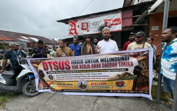 APELCAMI Aksi Damai Minta Pemprov Papua Tengah Beri Hak Penuh ke Daerah Untuk Akomodir Pencaker Lokal
