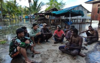 Lewat Silaturahmi, Satgas TMMD Bangun Keakraban Bersama Warga