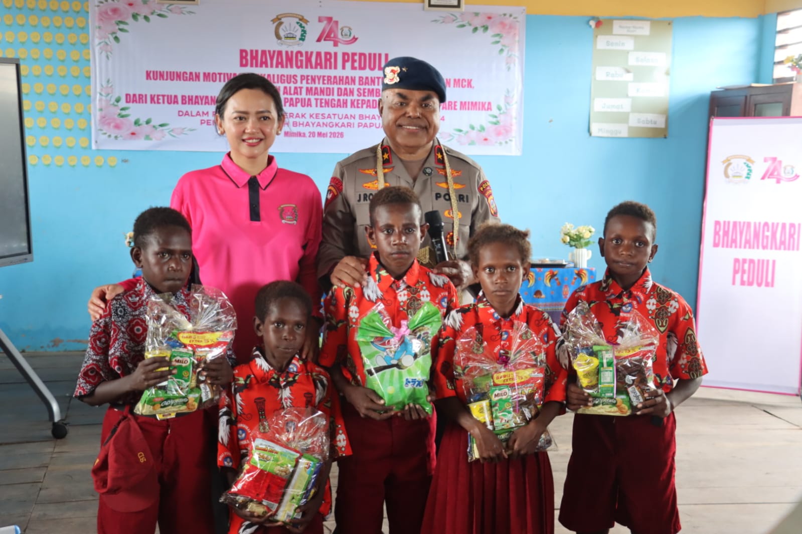 Jenderal Rontini ke Pulau Karaka, Bawa Bantuan dan Layanan Kesehatan untuk Masyarakat