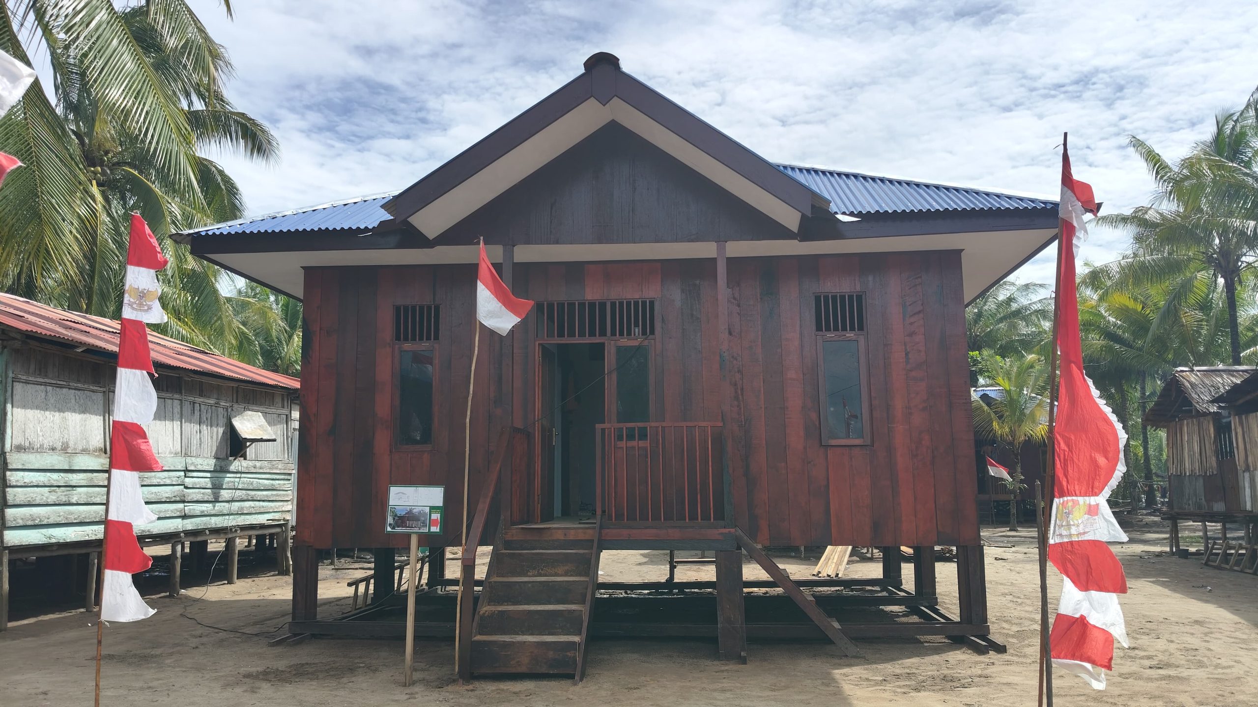 Lima Rumah Program TMMD di Kampung Keakwa Rampung dan Siap Digunakan
