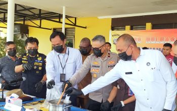 Polres Mimika Musnahkan Narkoba Bernilai Rp 1 Miliar Lebih