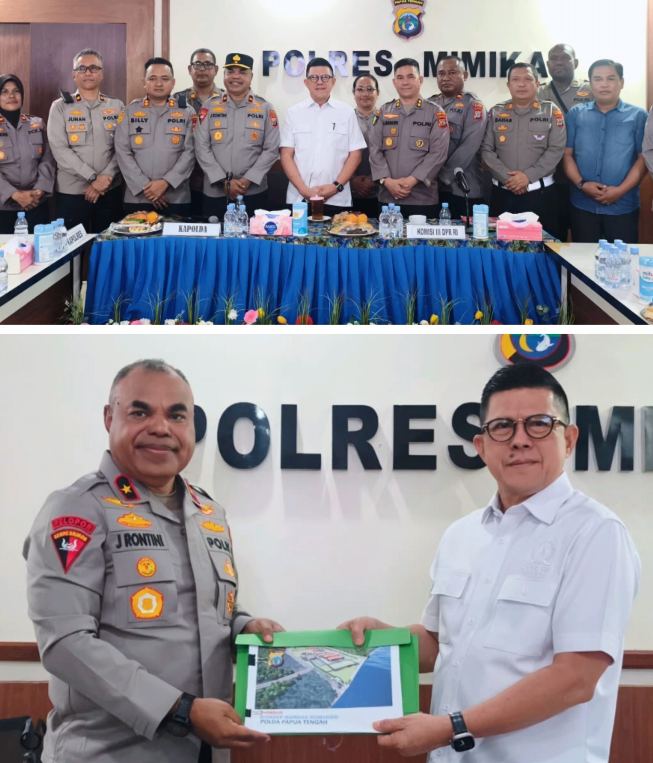 Anggota DPR RI Dapil Papua Tengah Kunker ke Polres Mimika