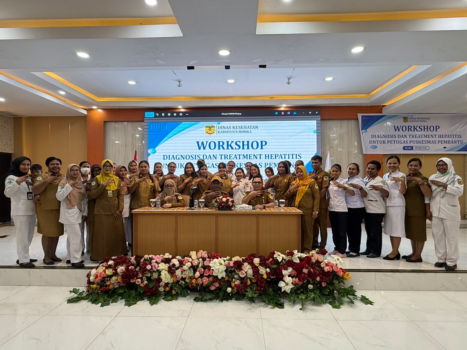 Dinkes Mimika Workshop Diagnosis dan Treatment Hepatitis Untuk Petugas Pustu dan Klinik Pemerintah