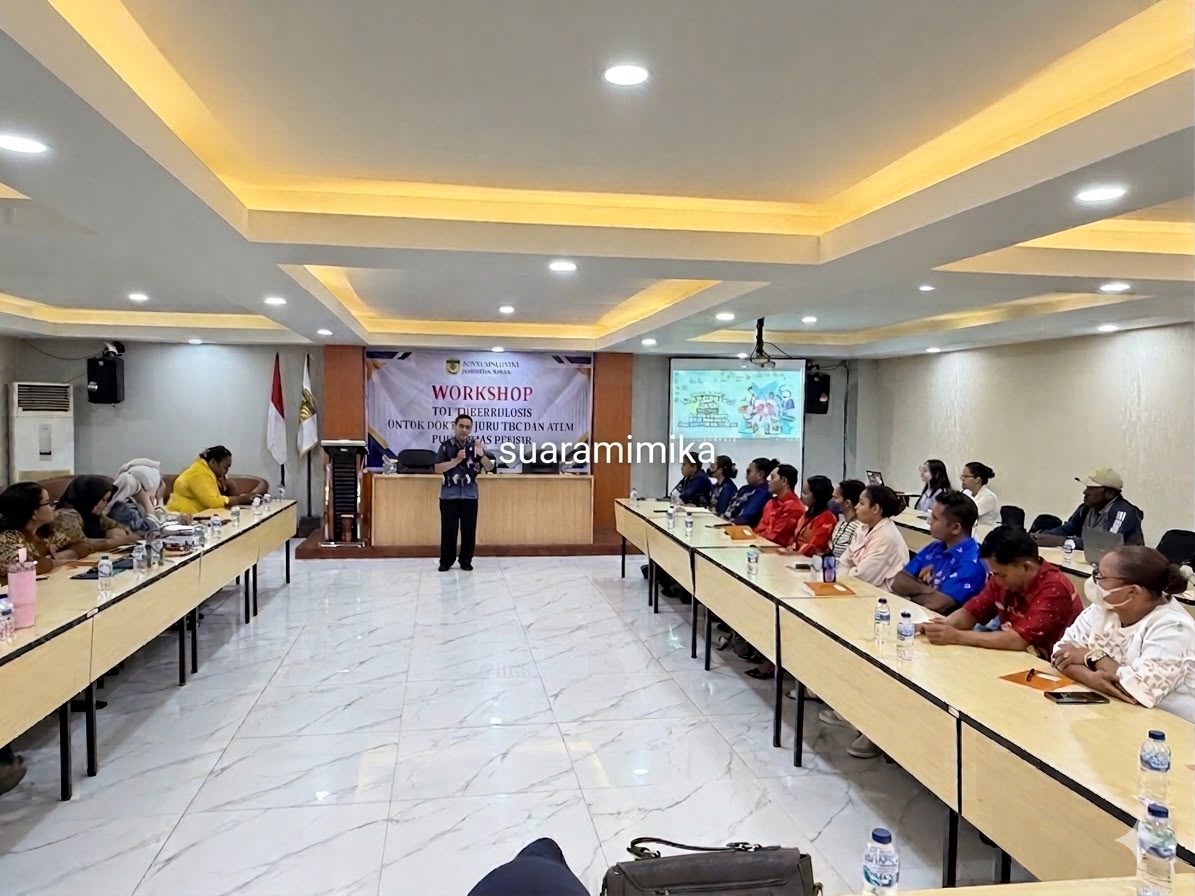 Cakupan Pemeriksaan Terduga TBC Rendah di Wilayah Pesisir, Dinkes Mimika Workshop TOT Dokter, Juru Tb dan ATLM