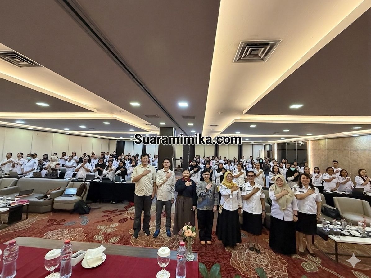 Dinkes Mimika Gelar Pertemuan Dengan Petugas Pencatatan Pelaporan Gizi Pada 26 Puskesmas