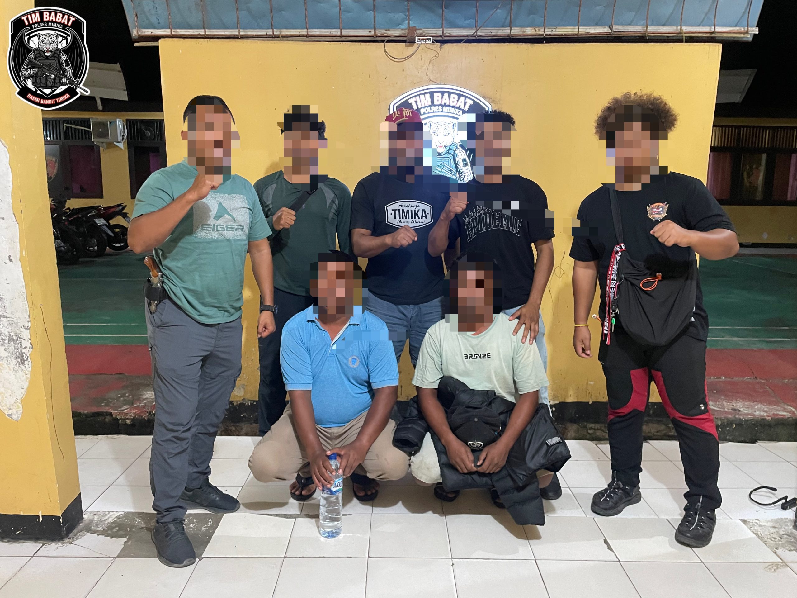Tim Babat Polres Mimika Bekuk Pelaku Pengeroyokan yang Viral di Timika