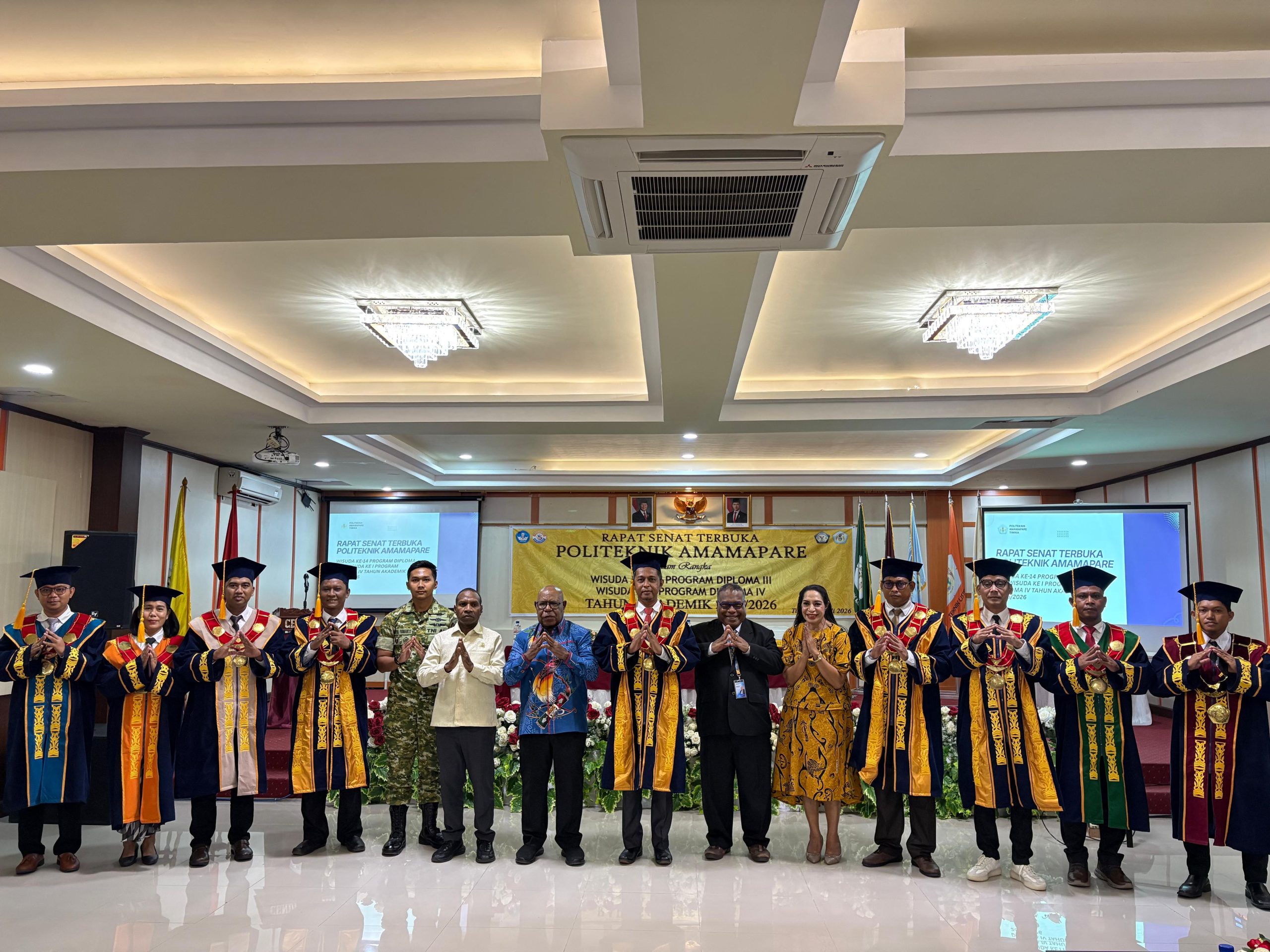Politeknik Amamapare Timika Luluskan 48 Mahasiswa Jenjang Diploma III dan IV Tahun 2026