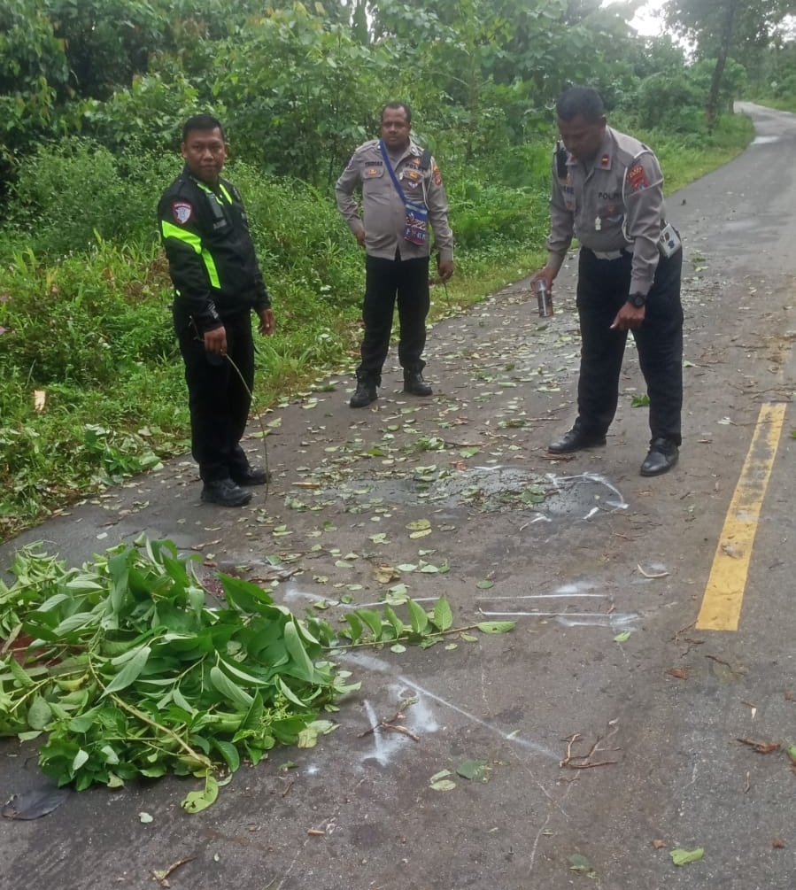 Laka Lantas di Jalan Poros Logpon Pengendara Honda Blade Meninggal Dunia