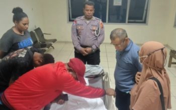 Jenazah korban laka lantas saat di RSUD Mimika.