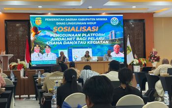 Persetujuan Lingkungan Bertransformasi ke Digital, DLH Mimika Sosialisasi Penggunaan Platform Amdalnet Bagi Pelaku Usaha