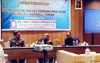 Buka Konektivitas, Seminar Awal DED Jalan Agimuga–Fakafuku–Timika Dimulai