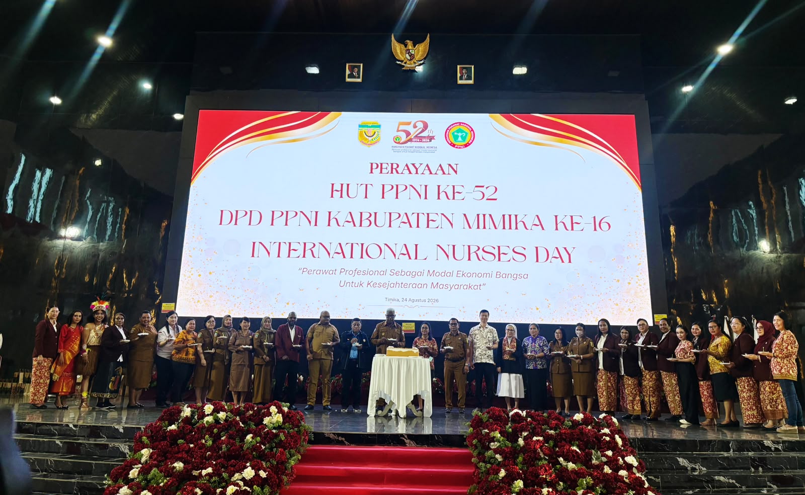 Rayakan HUT PPNI, Bupati Mimika Sampaikan Apresiasi Yang Tinggi Atas Dedikasi dan Pelayanan Untuk Masyarakat