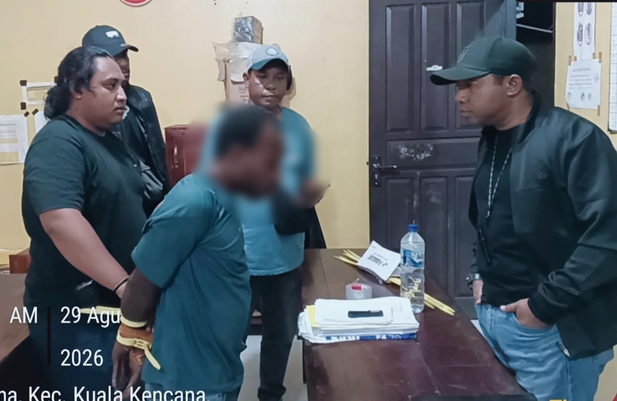 Polres Mimika Bekuk Terduga Pelaku Pembunuhan Tukang Ojek di Jalan Amungsa Indah