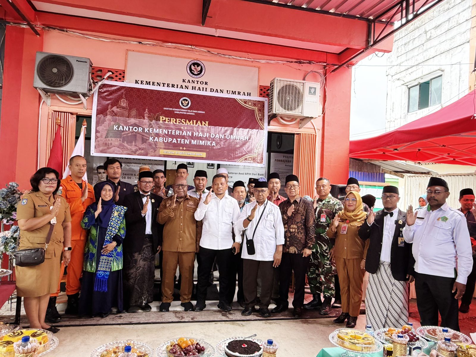 Gedung Kantor Kementerian Haji dan Umrah Mimika Diresmikan, Pastikan Pelayanan Terbaik Untuk Jamaah Haji