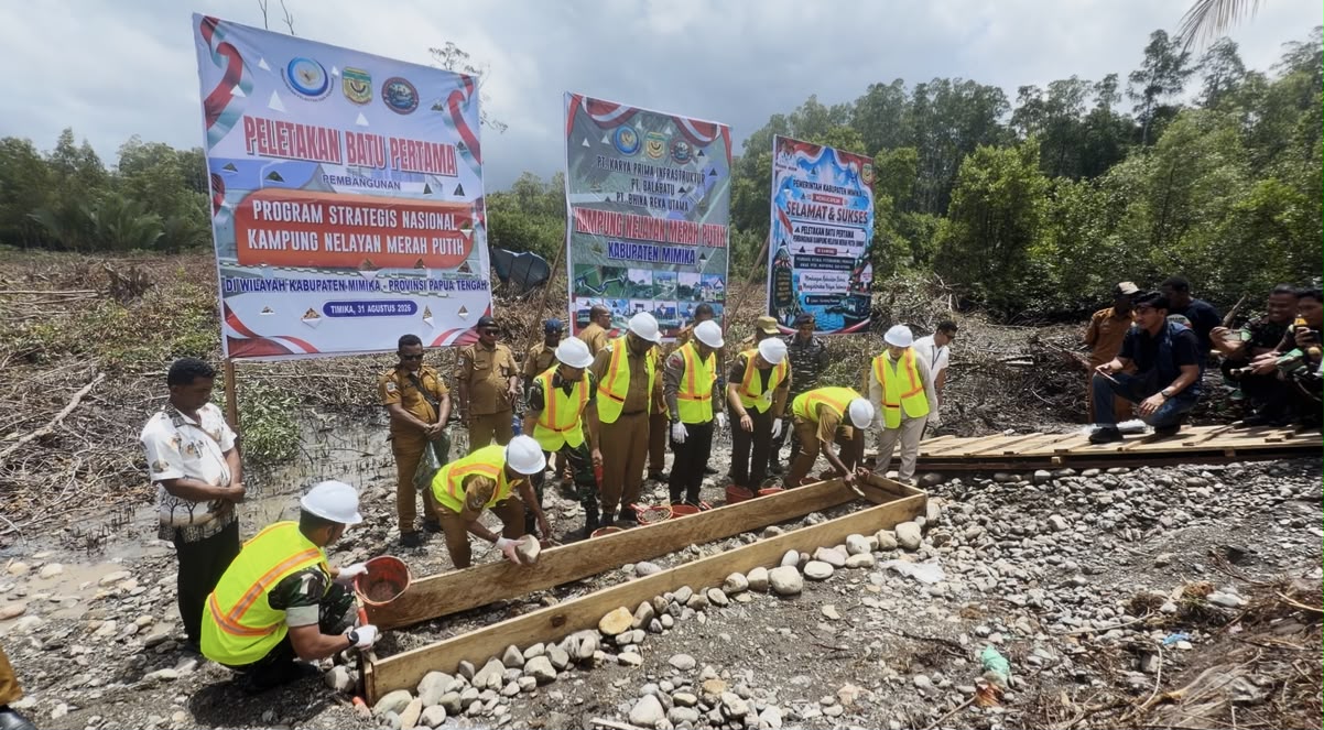 Setelah Kampung Poumako, Pemkab Mimika Siapkan Lahan Pembangunan KNMP di 6 Distrik Wilayah Pesisir