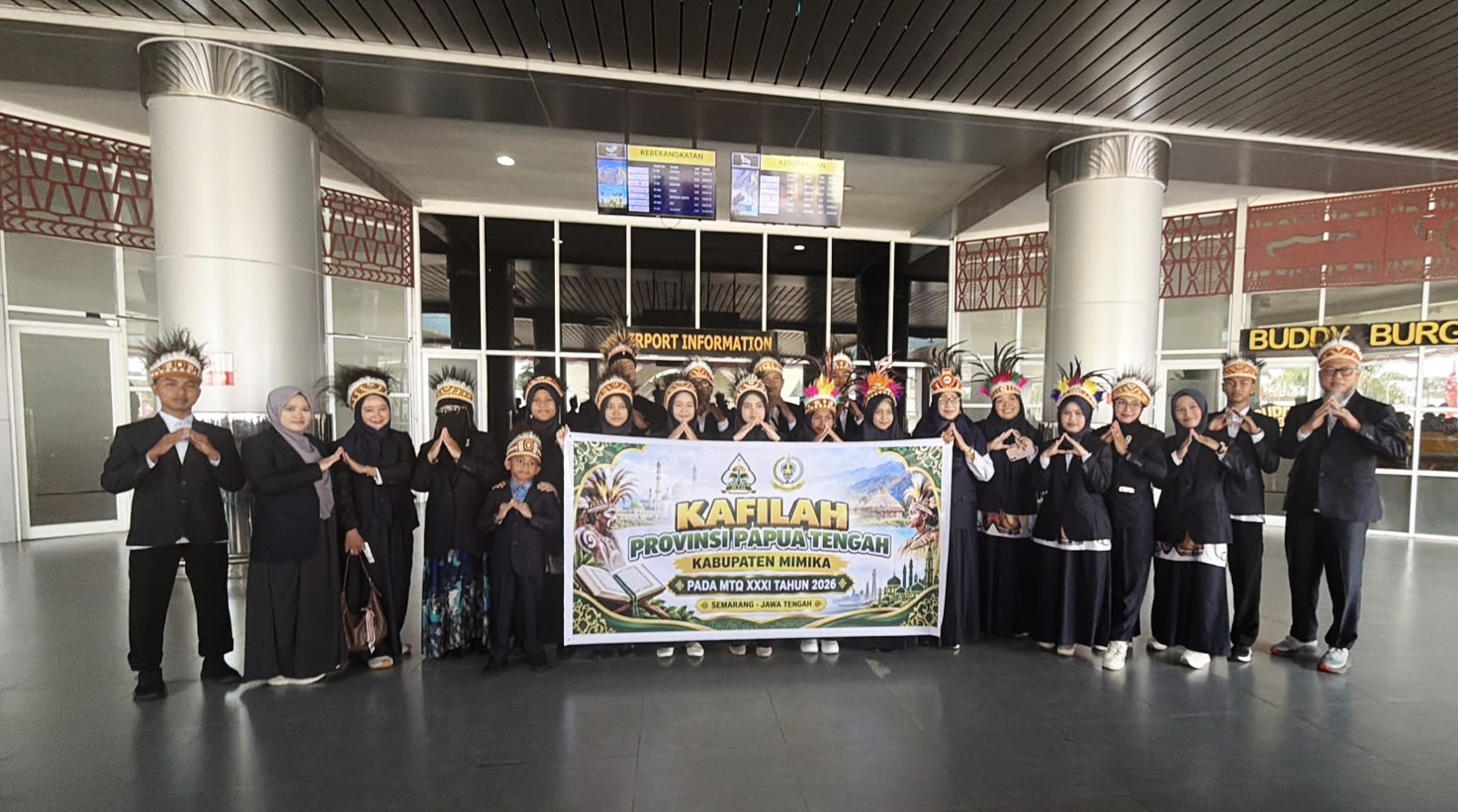 Kafilah Papua Tengah Optimis Raih Hasil Terbaik di MTQ Nasional Semarang 2026