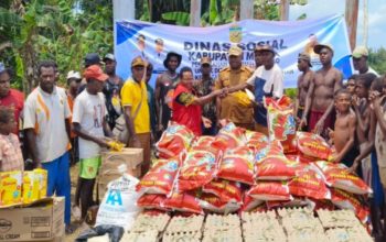 Pemkab Mimika Salurkan Bantuan Pangan Otsus Langsung ke Kampung, Dinsos Mimika : Wujud Visi dan Misi Bupati