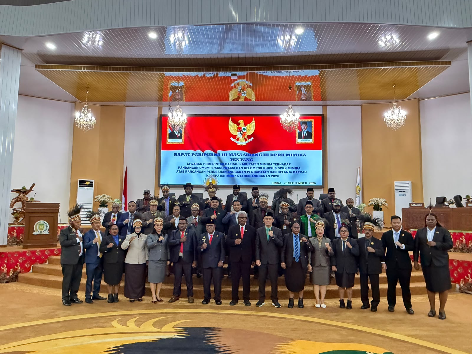 Pemkab Mimika Matangkan APBD Perubahan 2026, Bupati Jawab Pandangan Fraksi-Fraksi DPRK