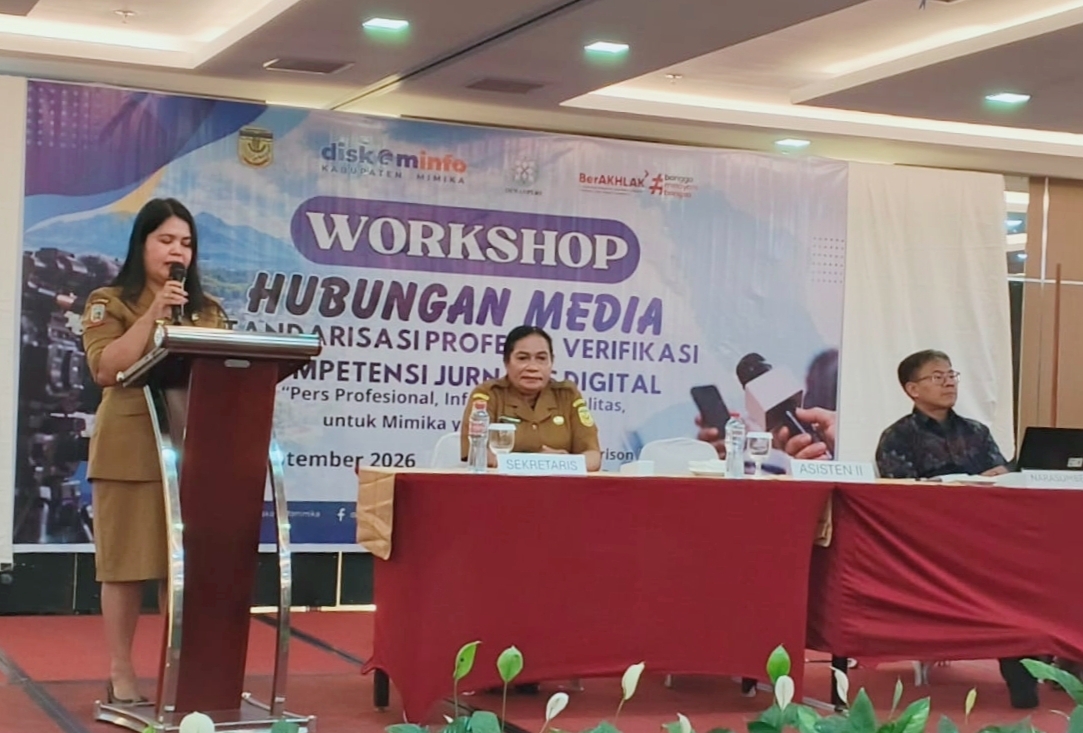 Diskominfo Mimika Gelar Workshop : Jurnalis Digital Dituntut Profesional