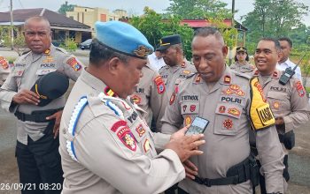 Tingkatkan Kedisiplinan, Propam Polres Mimika Gelar Gatiplin Seluruh Personel