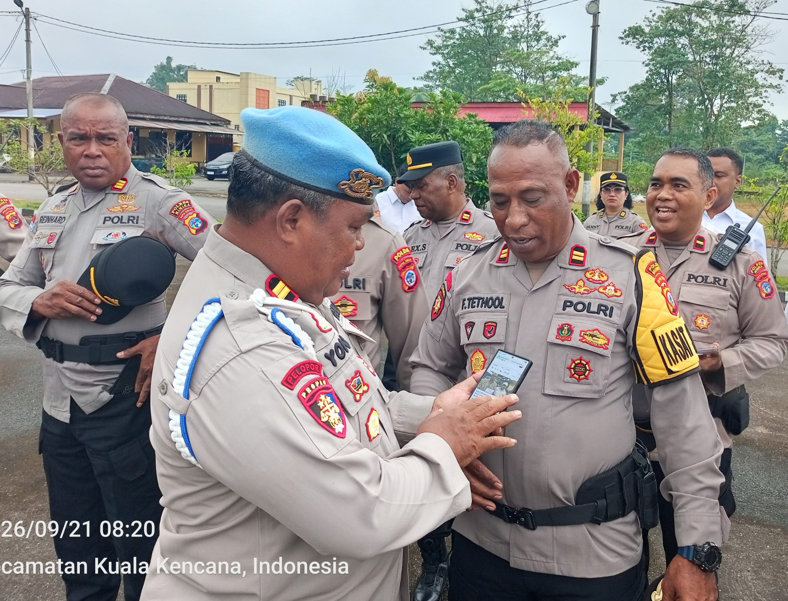 Tingkatkan Kedisiplinan, Propam Polres Mimika Gelar Gatiplin Seluruh Personel