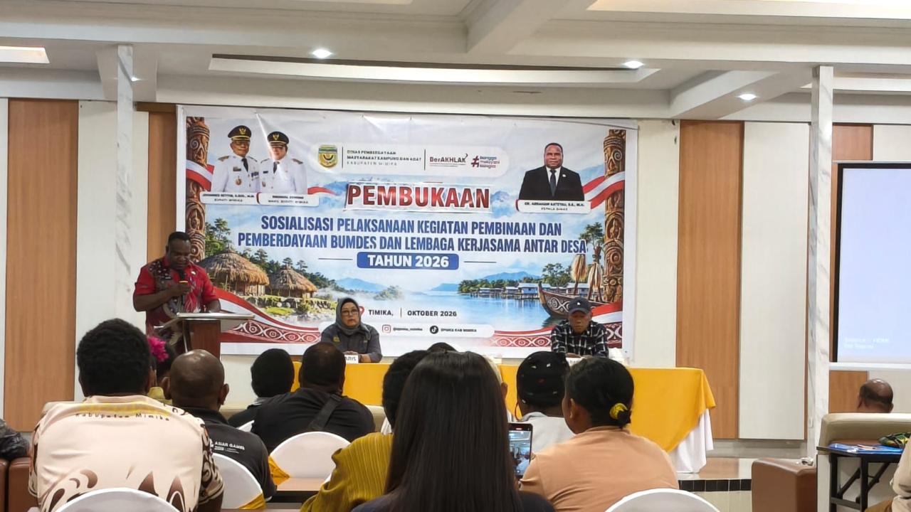 Dorong BUMKam Profesional, Pemkab Mimika Perkuat Manajemen dan Legalitas Usaha Kampung