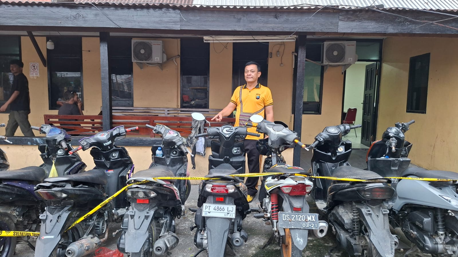 Polisi Amankan Dua Pelaku Curanmor dan BB 12 Unit Sepeda Motor