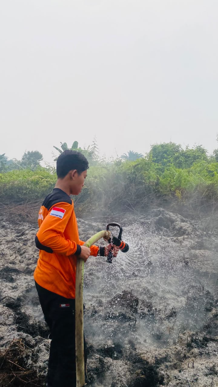 Sinergi Cepat BTB Mimika dan Damkar Padamkan Kebakaran Hutan di SP 7
