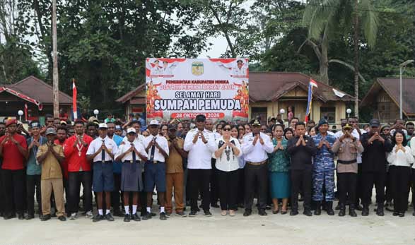 Peringati Hari Sumpah Pemuda ke-98 di Wilayah Pesisir, Bupati Mimika Dorong Pemuda Jadi Motor Pemerataan Pembangunan
