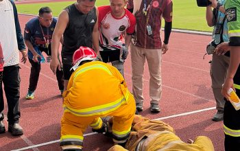 Tampil Perkasa di Rumah Sendiri, Tim Kamoro Freeport Indonesia Sabet Emas Firefighter Combat Challenge IFRC 2026