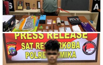 Polres Mimika Ungkap Lagi Jaringan Pengedar Narkoba Sistem Tempel