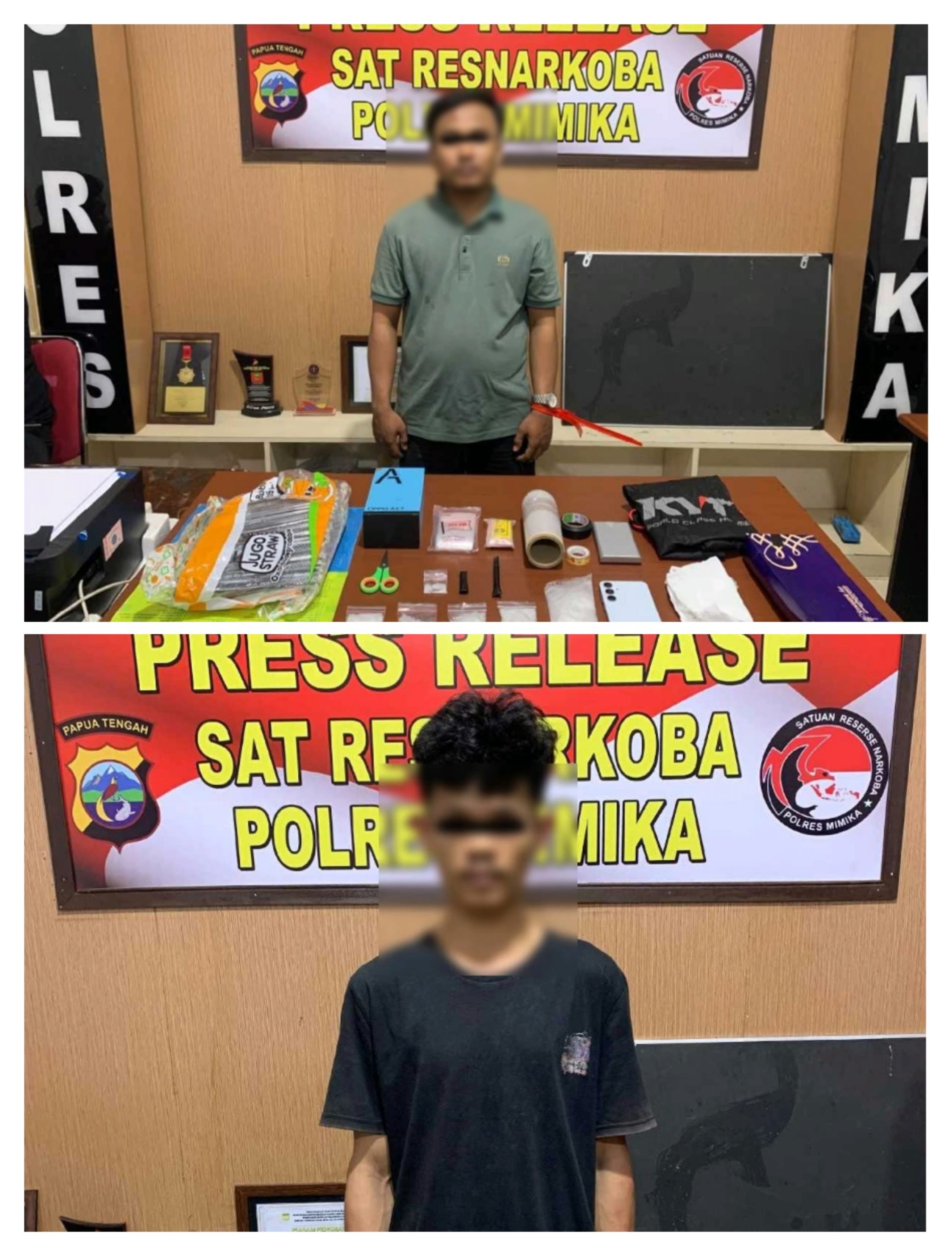 Polres Mimika Ungkap Lagi Jaringan Pengedar Narkoba Sistem Tempel