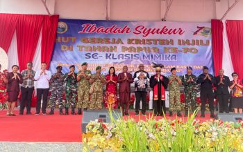 GKI di Tanah Papua Rayakan HUT ke-70, Bupati Mimika Tekankan Peran Gereja Hadirkan Damai